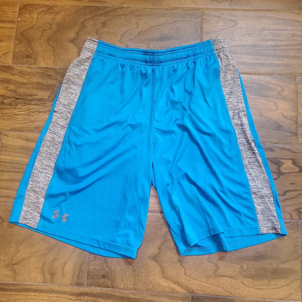 Mens Under Armour Large Blue and Gray Shorts